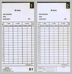 Karty do zegarów QR-312, QR-550